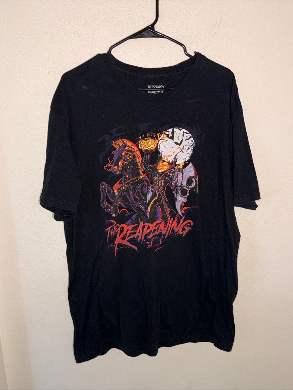 Black Graphic 'The Reapening' Short Sleeve Tee